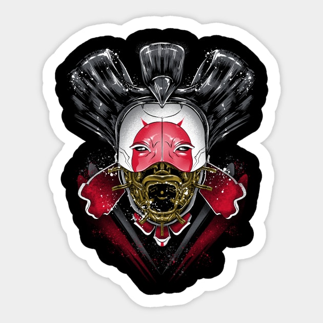 Angry Geisha Sticker by Andriu